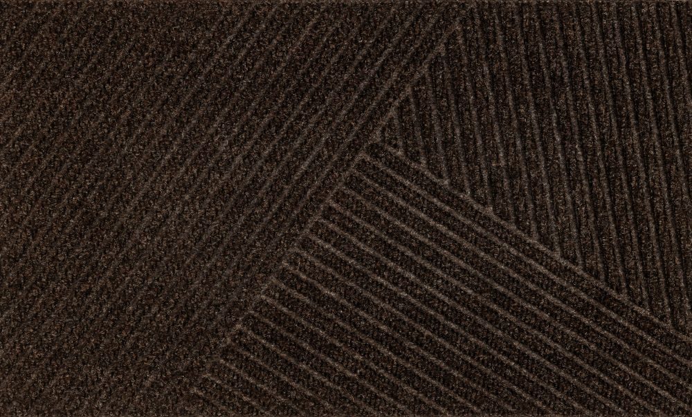 Durų kilimėlis Dune Stripes Dark Brown 45/75 cm