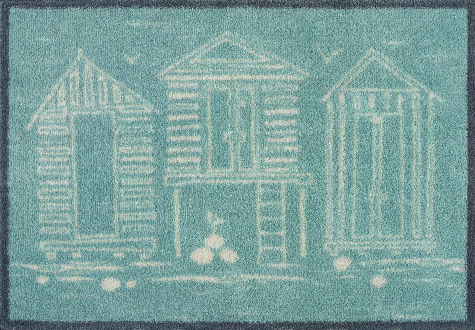 Kilimėlis BEACH HUTS BLUE 60/85 cm