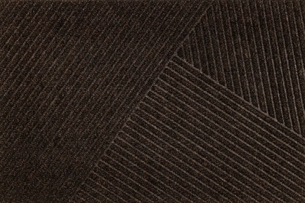Durų kilimėlis Dune Stripes Dark Brown 60/90 cm
