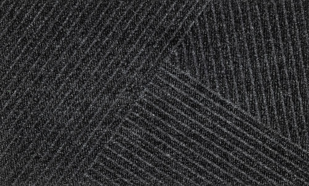 Durų kilimėlis Dune Stripes Dark Grey 45/75 cm