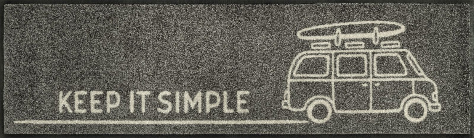 Kilimėlis batams KEEP IT SIMPLE grey 35/120 cm