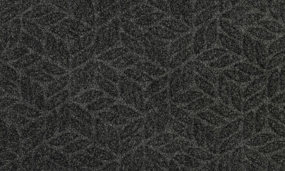 Durų kilimėlis Dune Leaves Dark Grey 45/75 cm