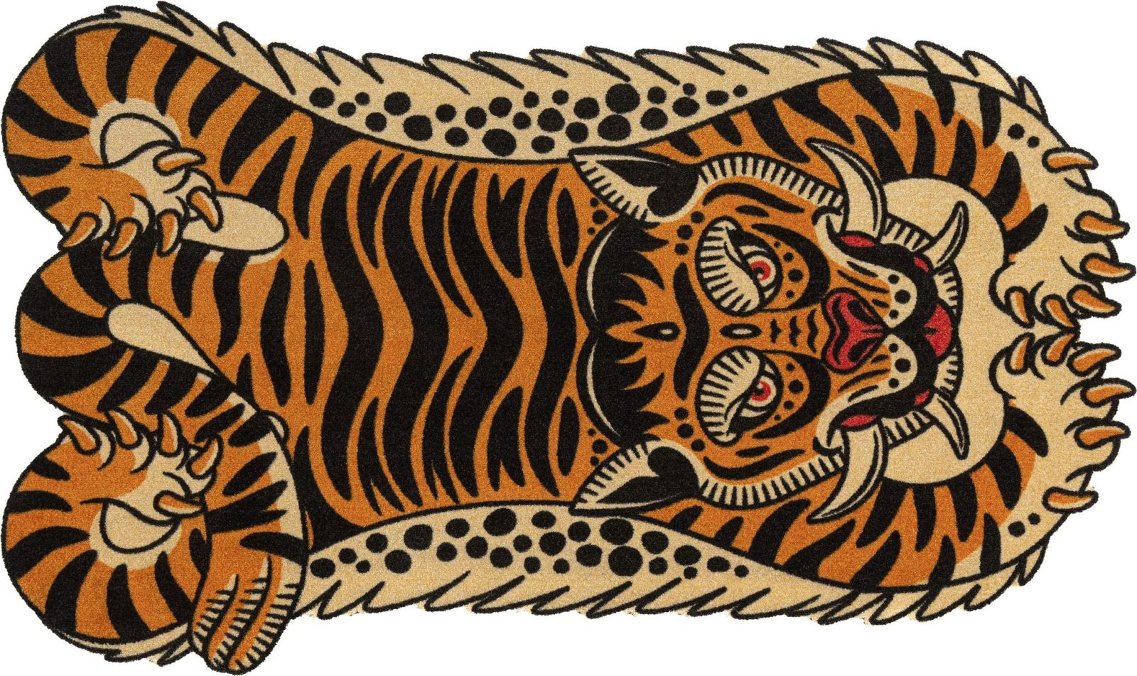 Wash & Dry Decor mat DRAGON TIGER 90/150 cm